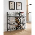 thumbnail image 1 of Room Designs Wine Rack Black Transitional Rectangle, 1 of 4