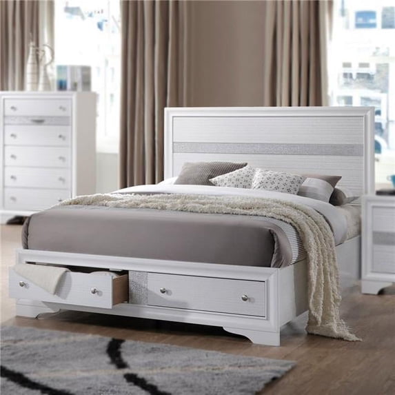 K&B Furniture Elegant Storage Platform Bed