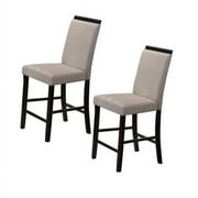 K & B Furniture Lynnfield Counter Height Dining Chair, Gray - Set of 2