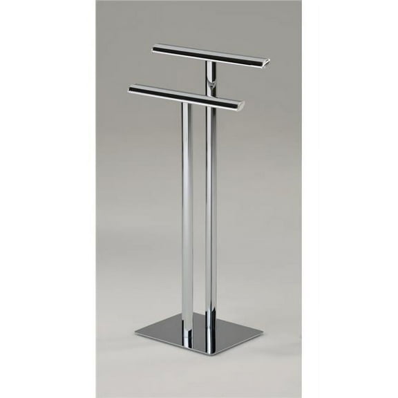 K&B Metal Modern Free-Standing Towel Rack Stand, Chrome