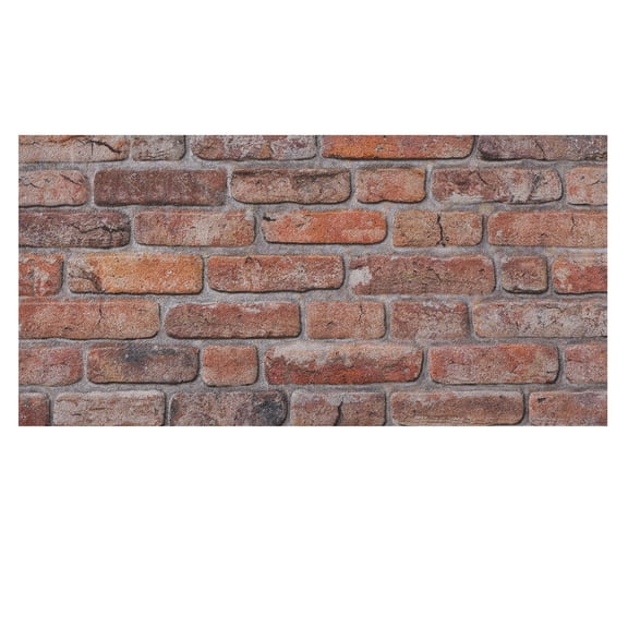 K&B Panels 3D Wall Panel, Rustic Brick Effect Styrofoam Wall Panelling, Lightweight, Easy to Install, Dual Insulation to Reduce Acoustic Noise, Indoor & Outdoor (Rustic Reclaimed Red) (1 Panel)