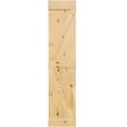 thumbnail image 1 of Kimberly Bay K-Bar Solid Pine Core Unfinished Interior Barn Door Slab DIY Kit, 1 of 9