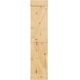thumbnail image 1 of Kimberly Bay K-Bar Solid Pine Core Unfinished Interior Barn Door Slab DIY Kit 84 in. x 18 in., 1 of 9