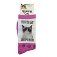 thumbnail image 1 of K. Bell Women`s Grumpy Cat Crew Socks, GCWF15H001-01, 9-11, Happy Face, 1 of 4