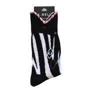K. BELL SOCKS K. Bell Women's Wide Mouth Zebra Crew Socks - KBWS16H035-01