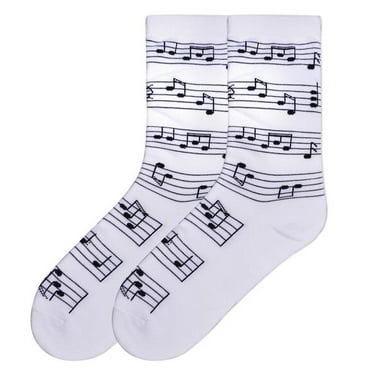 K Bell Womens Making Music Crew Socks