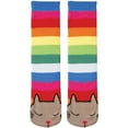 thumbnail image 1 of K. Bell Womens Tubular Cat Socks, 9-11, Multi, 1 of 3