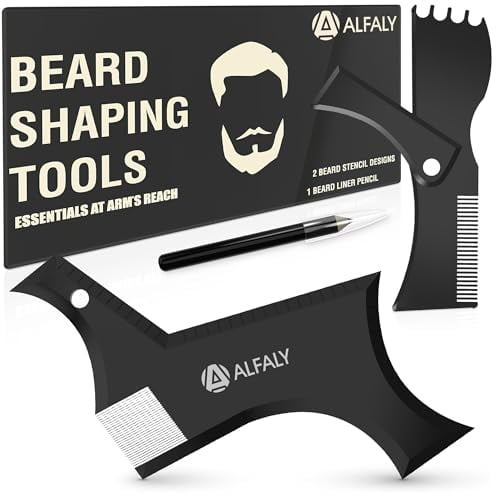 K-Brands Beard Shaper Tool Kit for Beard Shaping & Styling  Premium Beard Lineup and Guide Tool for Men Perfect for Styling and Edging  Comes with Beard Pencil