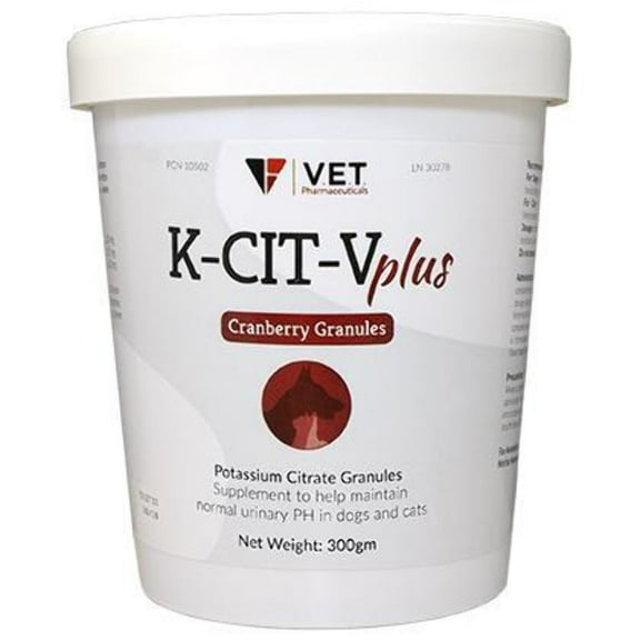 K-CIT-V Plus Cranberry Potassium Citrate Granules for Pets 300gm