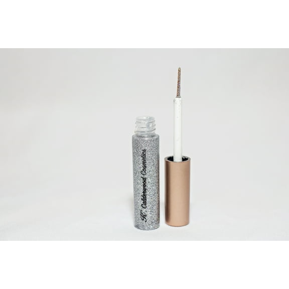K.Calderwood Cosmetics glitter glide glitz liquid eyeliner in silver