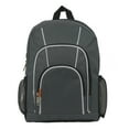 thumbnail image 1 of K-Cliffs 16" Rip-Stop Multi Pocket Kids Backpack, Student Bookbag/Daypack, School Bag - Grey, 1 of 3