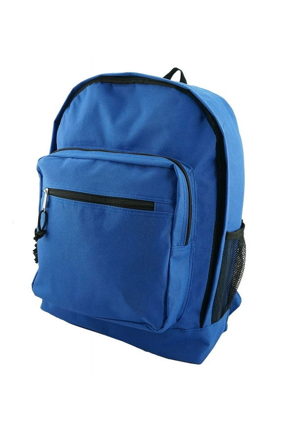 17.5" School Backpack , Royal, Unisex , 24 Pieces, Polyester, Teen-Adult