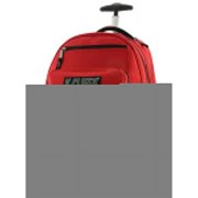 K-Cliffs LM221 Red 18.5 x 13 x 6 in. Rolling School Backpack with Wheels Deluxe Trolley & Multiple Pockets, Red