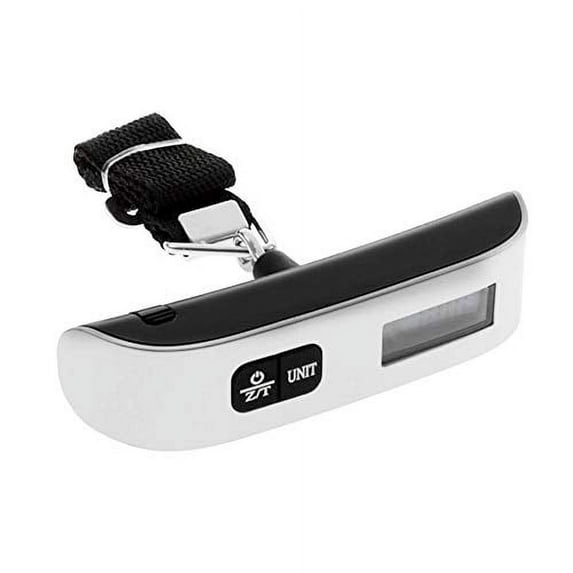 K-Cliffs 2 Pack Luggage Scale Digital Mini Travel Scale | 110.5 LBS or 50 KG Max Load | Tare Function Silver Black