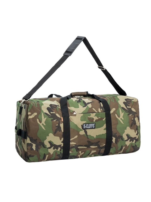 30 Inch Heavy Duty Duffel Gym Bag Large Square Sport Gear Drum Set, Army Military Equipment Travel Bags Rooftop Rack Camping Bag Camo