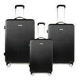 thumbnail image 1 of K-Cliffs 3pcs Luggage Set Lightweight Expandable Hard sided ABS Spinner Travel Suitcase  Black, 1 of 10