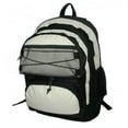 thumbnail image 1 of K-Cliffs Backpack With 2 Main Compartments - 18 x 13 x 8 inch Black & Beige, 1 of 1