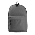 thumbnail image 1 of K-Cliffs Basic 18 inch Classic Student Bookbag, Simple School Travel Daypack with Curved Shoulder Straps Gray, 1 of 6