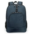 thumbnail image 1 of K-Cliffs Basic Laptop Backpack Student Bookbag , Unisex, Teen-Adult, Navy , Polyester, 1 of 1