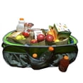 thumbnail image 1 of Waterproof Trunk Organizer Heavy Duty Cargo Bag Large Tarpaulin Gym Duffel High Quality Laundry Bag Closet Organizer Bag Market Grocery Bag Beach Picnic Tote Bag Fit Truck SUV & Car Lime Green/Silver, 1 of 12