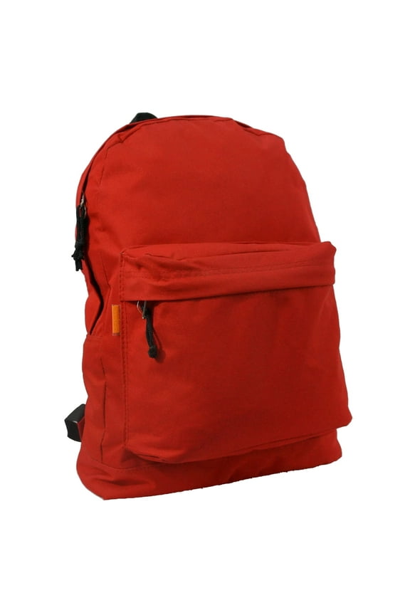 School Backpack, 18-Inch Student Daypack with Curved Shoulder Straps, Red