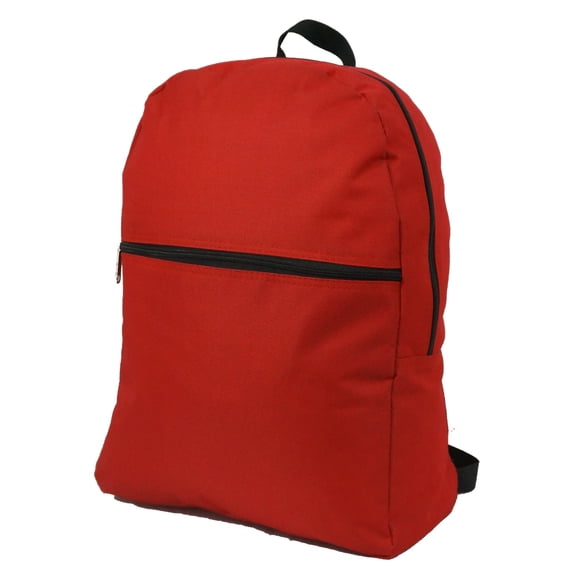 K-Cliffs Case Lot 50pc 17" Basic low cost Backpack, Red