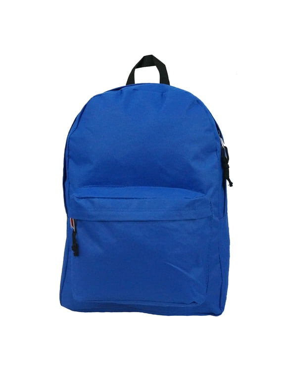Classic 16" School Backpack ,Unisex Royal, Elementary-Adult, 100% Polyester