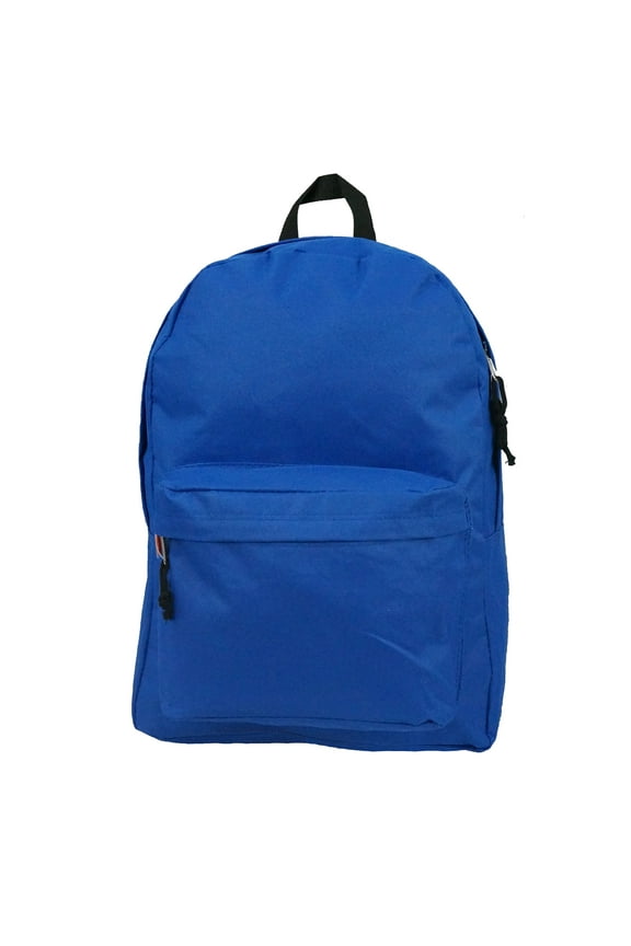 Classic 16" School Backpack ,Unisex Royal, Elementary-Adult, 100% Polyester