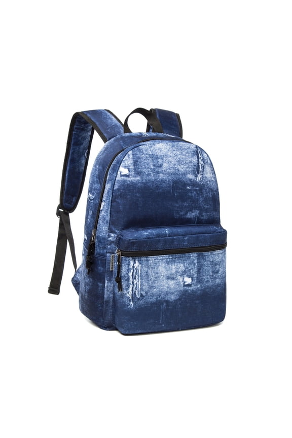 Classic Backpack/Daypack With Laptop or Tablet Compartment, Denim Jean
