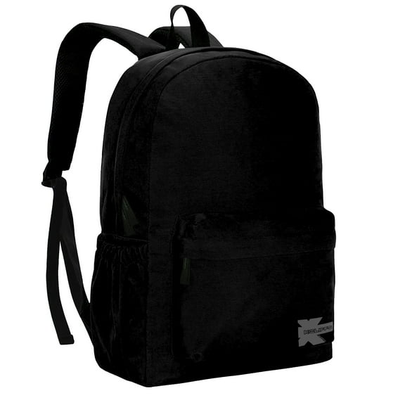 K-Cliffs Classic School Backpack High Quality Basic Bookbag Simple Student School Bag Lightweight Water Resistant Durable Daypack Black