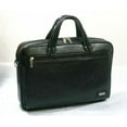 thumbnail image 1 of K-Cliffs Deluxe Leather Briefcase Business Portfolio Fit Laptop, Black, 1 of 3