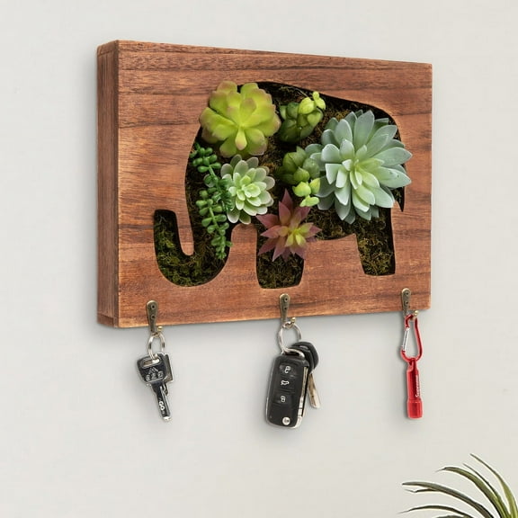 K-Cliffs Elephant Wall Art Plaque/Key Holder