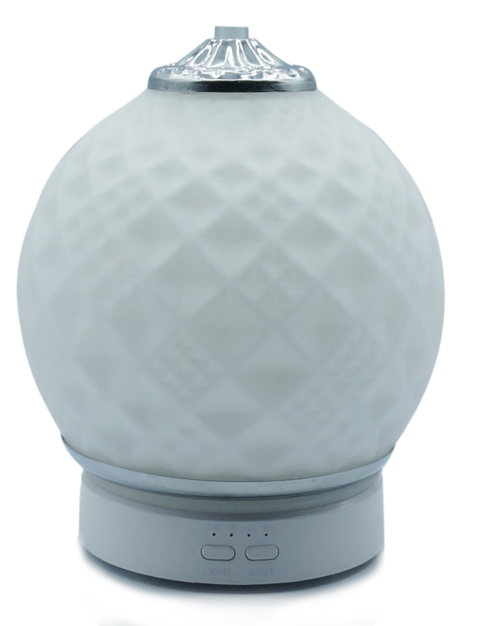 K-Cliffs Essential Oil Diffuser Ultrasonic , Stress Relaxing Humidifier 7 Colors Changing Adjustable Mist Mode Safe Waterless Auto Shut off Office Home Yoga Spa White