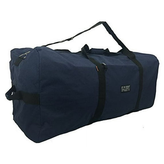 K-Cliffs Heavy Duty 30 Inch Cargo Duffel Bag , Square Sport Gear, Drum Set , Military Equipment Travel Bags Rooftop Rack Camping Bag, Navy Blue