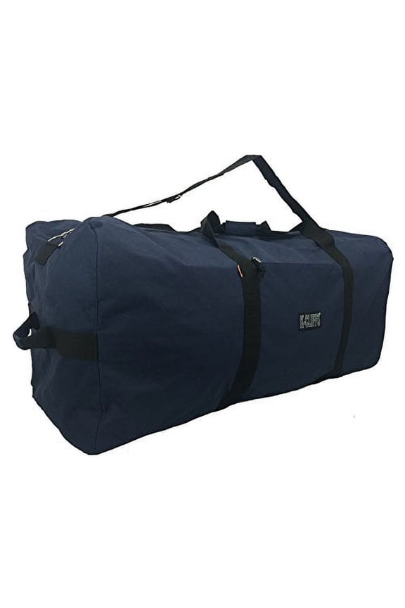 Heavy Duty 30 Inch Cargo Duffel Bag , Square Sport Gear, Drum Set , Military Equipment Travel Bags Rooftop Rack Camping Bag, Navy Blue