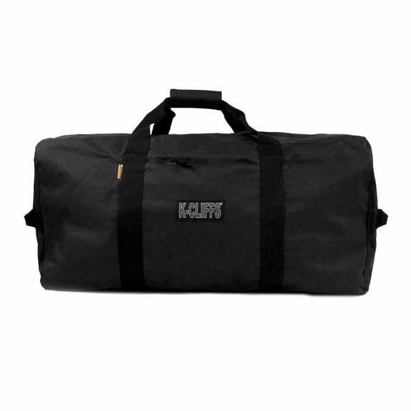 K-Cliffs Heavy Duty Cargo Duffel Large Sport Gear Drum Set Equipment Hardware Travel Bag Rooftop Rack Bag (36 in - Black)