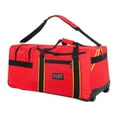 thumbnail image 1 of K-Cliffs Heavy Duty Polyester  Unisex Rolling EMT Gear Bag, Fireman Equipment Duffel with Wheels Red, 1 of 14
