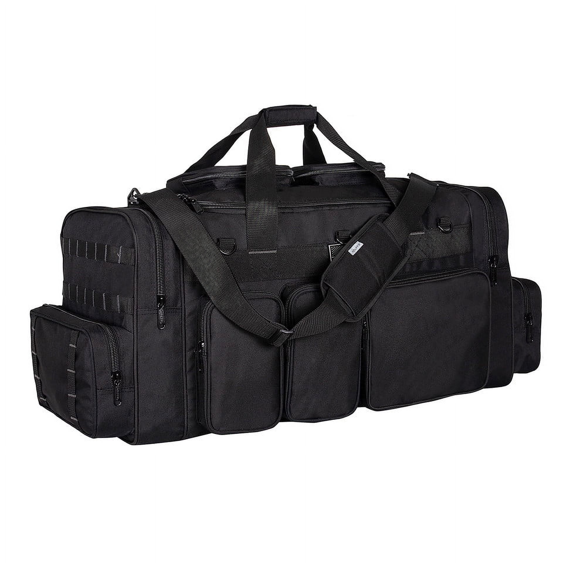 K-Cliffs Heavy Duty Sports Gear Duffel Gym Tote Outdoor Equpment Bag High Quality Travel Weekender Large 33 Inch Black