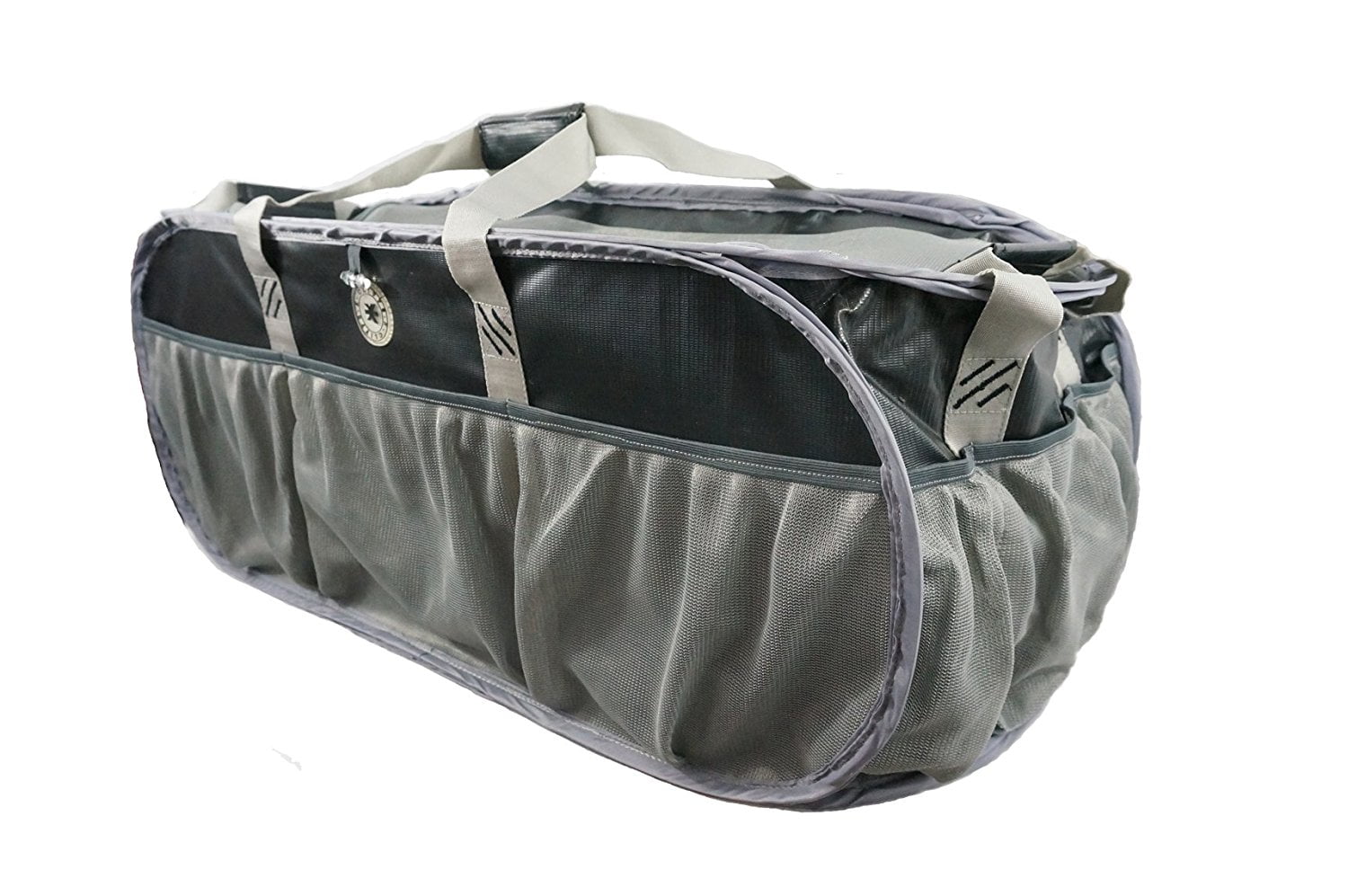 K-Cliffs Heavy Duty Trunk Organizer, Pop-up Grocery Cargo Bag, Nylon, Black