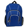 thumbnail image 1 of K-Cliffs Kids Backpack Student Bookbag 16" Rip-Stop Multi Pocket Travel Daypack School Bag - Royal Blue, 1 of 5