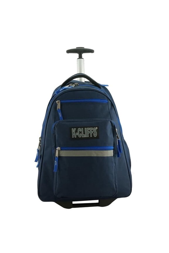 LM221-royal Rolling Backpack School Backpacks with Wheels & Multiple Pockets, Royal
