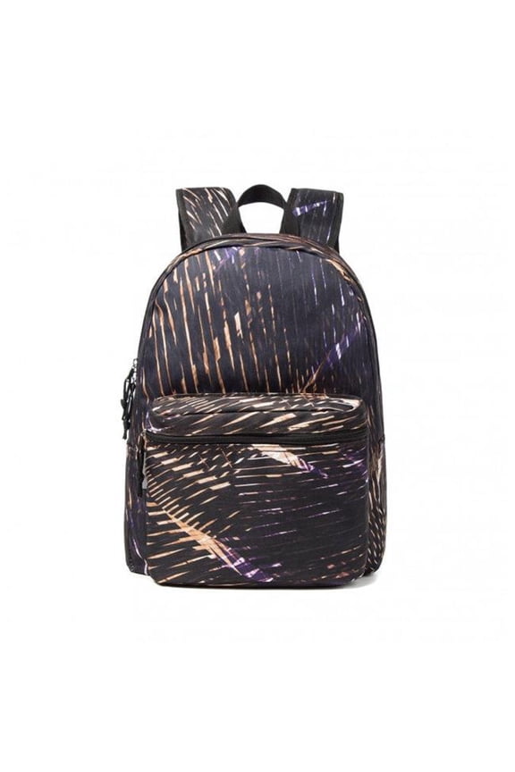 LM223-meteor 18 in. Printed Pattern School Bookbag, Travel Daypack for laptops & Tablets, Black - Meteor