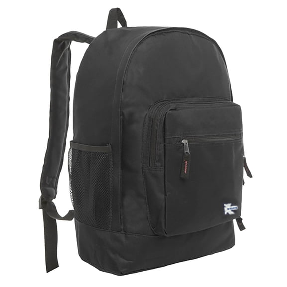 K-Cliffs Large Backpack for Kids-College Students , Lightweight Durable Travel Backpack Fits 15.6 Laptops Water Resistant, Unisex Adjustable Padded Shoulder Straps (Black)