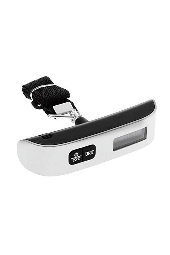 Luggage Scale Digital Hanging Travel Baggage Mini Handheld Weight Silver 2 Pcs