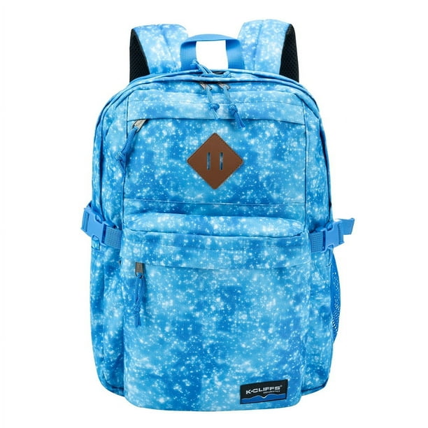 K cliffs Multi compartment School Backpack w Laptop Sleeve Bottle Holder and Padded Straps Unisex Color Royal Teen Adult Adult Unisex Size