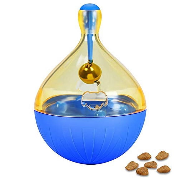 K-Cliffs Slow Feeder Pet Toy for Small Animals Cats, Dog,  Blue, Plastic