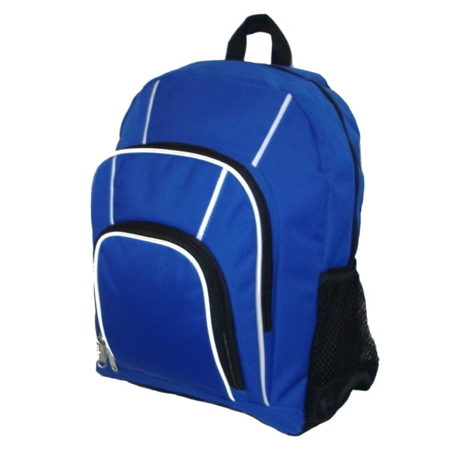 K-Cliffs 16" Multi Pocket Backpack - Rip-Stop College Bookbag For School, Laptop, & Daily Use (Royal Blue)