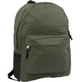 thumbnail image 1 of K-Cliffs Unisex 18" Padded Straps School Backpack Olive Green, Teen-Adult. 100% Polyester, 1 of 3