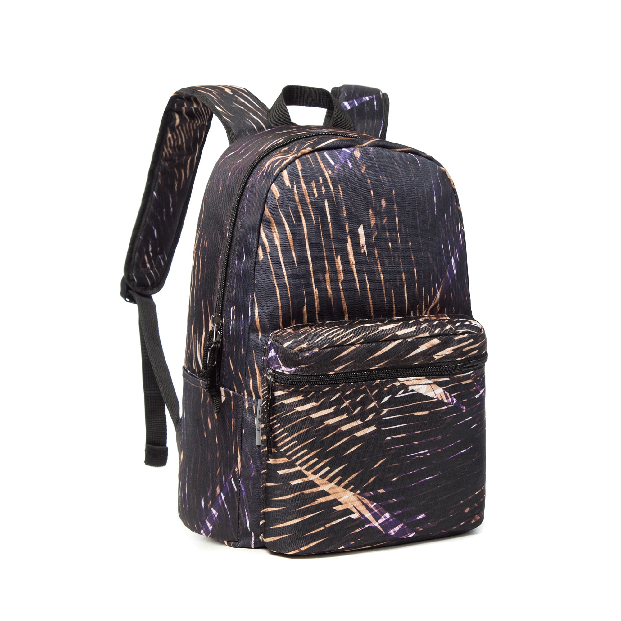 K-Cliffs, Unisex 18" Printed School Backpack Classic Travel Daypack for Laptop and Tablet, 25 pieces, Meteor Print, Polyester