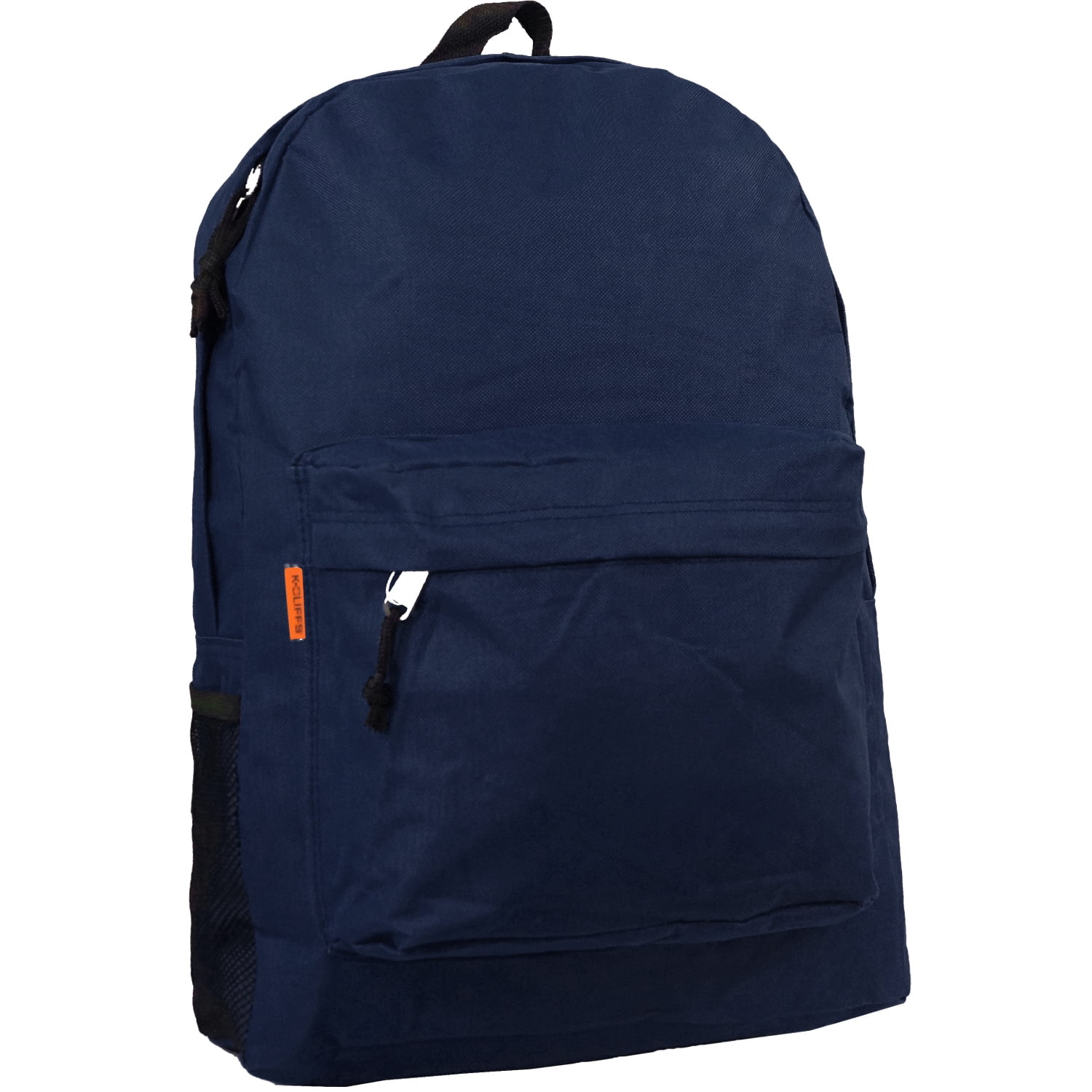 K-Cliffs Unisex Case 30 Pieces Classic 18" School Backpacks Navy, Teen-Adult